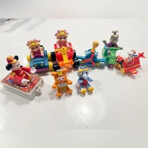 1980's McDonald's Happy Meal Toys Baby Muppets, Mickey Mouse, Peanuts